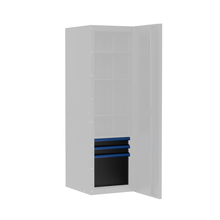 Load image into Gallery viewer, BOXO PRO Gloss Finish 3 Drawer Kit for Full Height Side Locker - Various Trim Options Available
