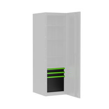 Load image into Gallery viewer, BOXO PRO Gloss Finish 3 Drawer Kit for Full Height Side Locker - Various Trim Options Available

