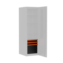 Load image into Gallery viewer, BOXO PRO Matte 3 Drawer Kit for Full Height Side Locker - Various Trim Options Available
