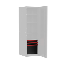 Load image into Gallery viewer, BOXO PRO Gloss Finish 3 Drawer Kit for Full Height Side Locker - Various Trim Options Available
