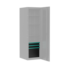 Load image into Gallery viewer, BOXO PRO Gloss Finish 3 Drawer Kit for Full Height Side Locker - Various Trim Options Available
