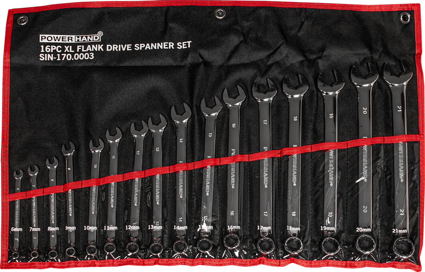 POWERHAND 16Pc XL Flank Drive Spanner Set