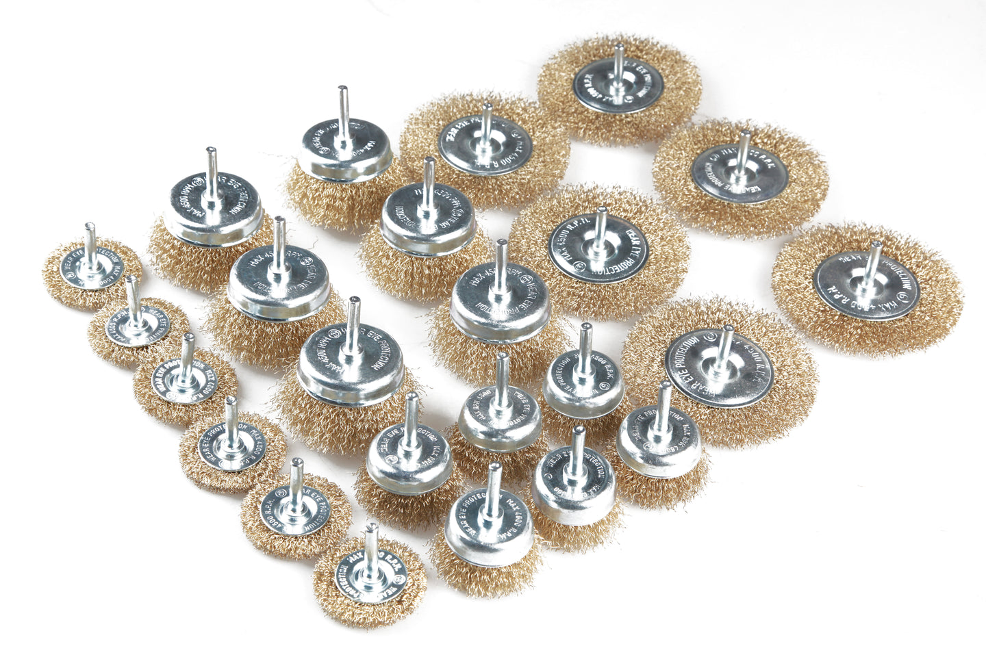 POWERHAND 24Pc Wire Wheel & Cup Brush Kit