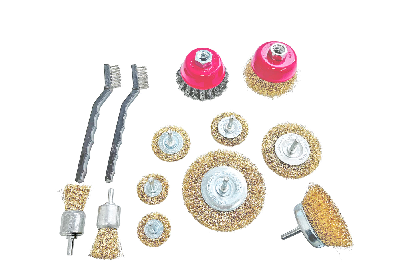 POWERHAND 13Pc Wire Wheel & Cup Brush Kit