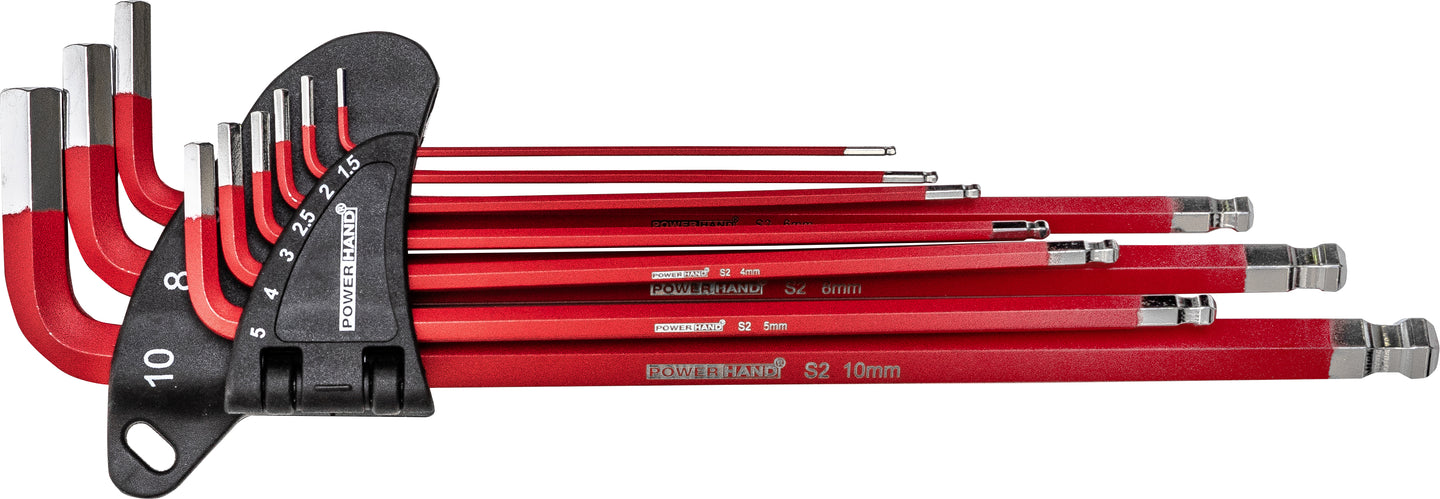 POWERHAND 9Pc XL Magnetic Hex Key Set