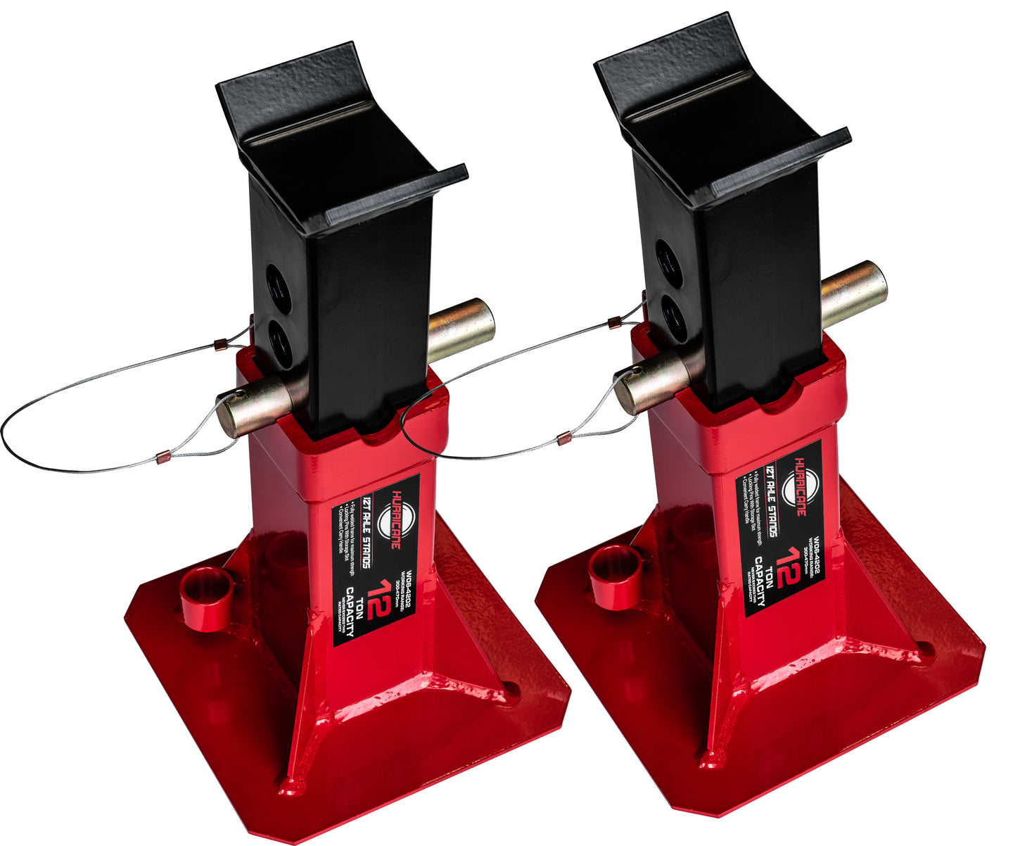 HURRICANE 12T 'V' Type Axle Stands - Pair