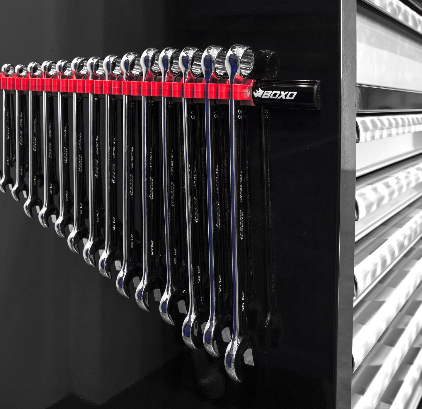BOXO Magnetic Spanner Rack - Red