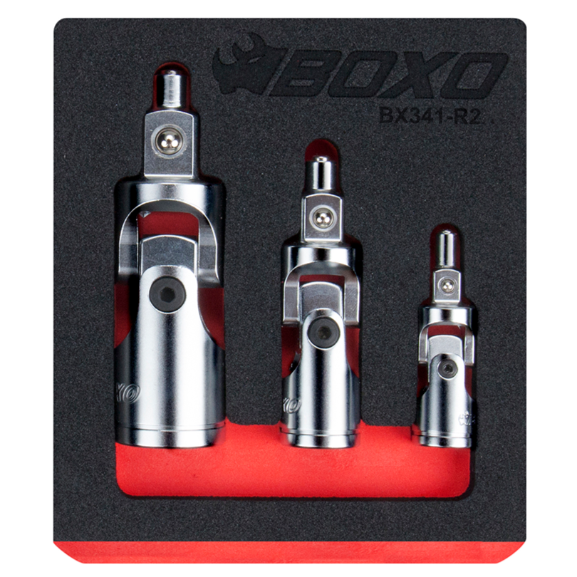 BOXO 3Pc Magnetic Universal Joint Set