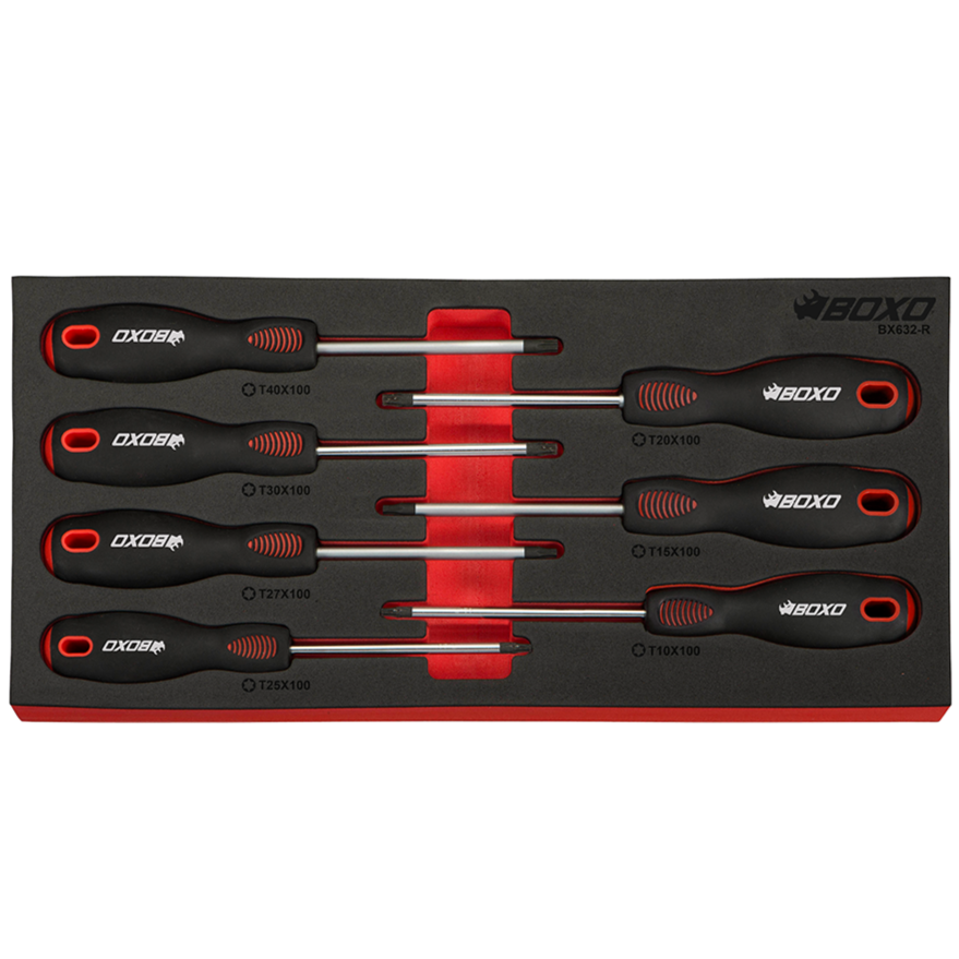 BOXO 7Pc Torx Screwdriver Set In EVA Foam