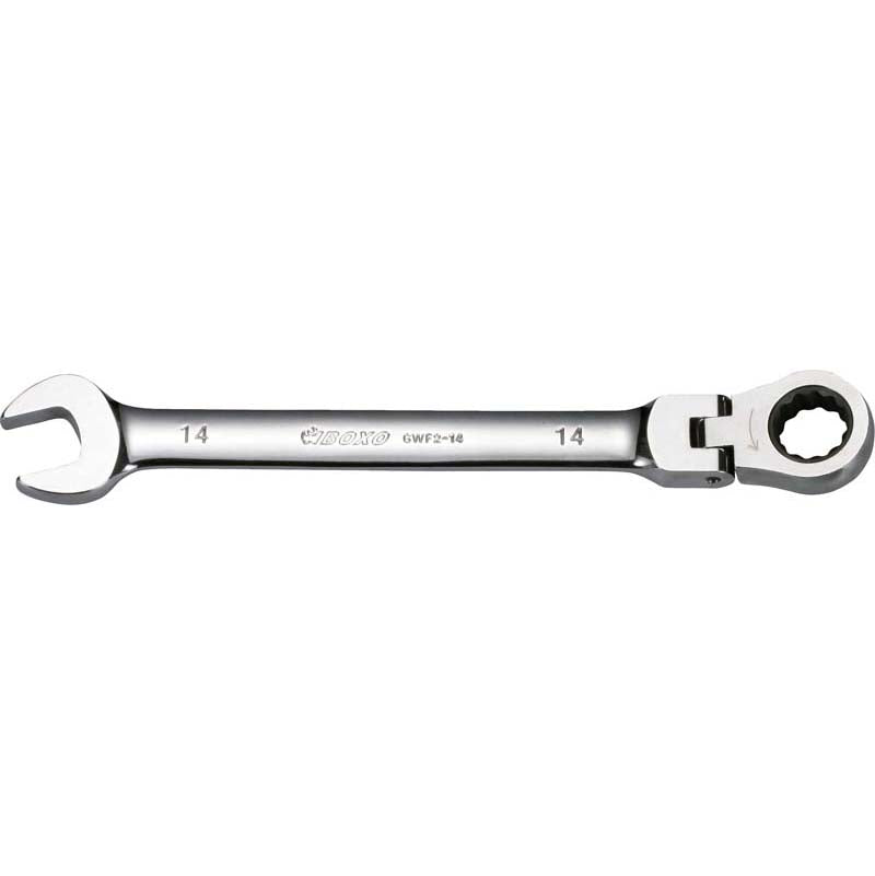 FLEX-HEAD RATCHETING SPANNER (7-19mm)-Boxo-Equipment