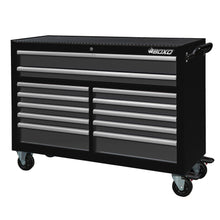 Load image into Gallery viewer, BOXO 53&quot; 12 Drawer Roll Cabinet with Drawer Trim Pack - Black Body with Trim Colour Options
